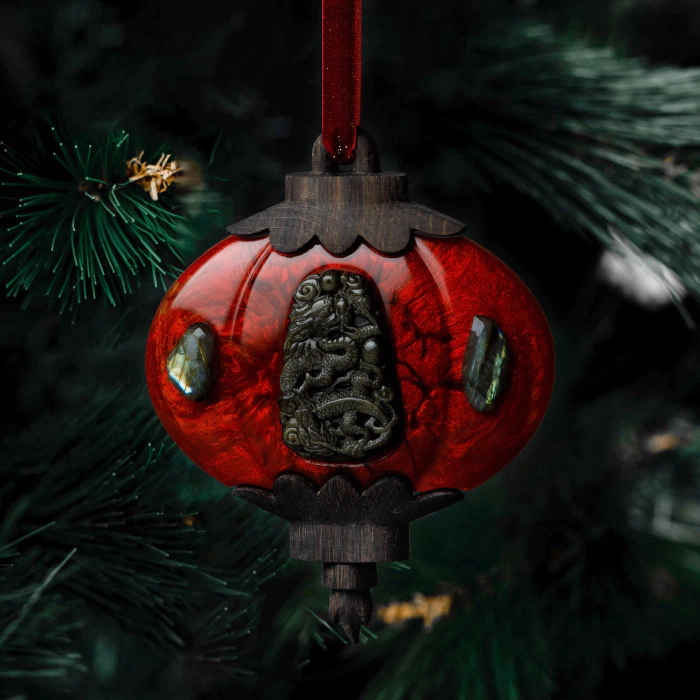 Set of jewelry Christmas tree toys "Mordovian"
